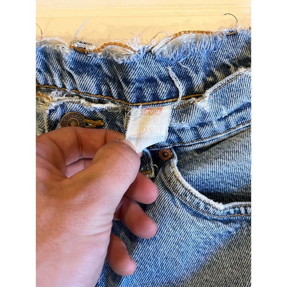 Vintage 90s Distressed orange Tab 505 Levis - Picture 3 of 7
